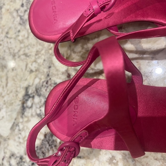 New w/out box - Vince Pink Ester Ankle Strap Sandals - Size 7M - Picture 15 of 16